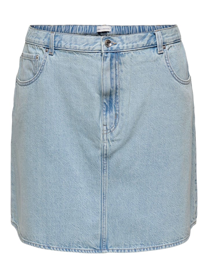 

Юбка до колена ONLY Carmakoma, светло-синий деним