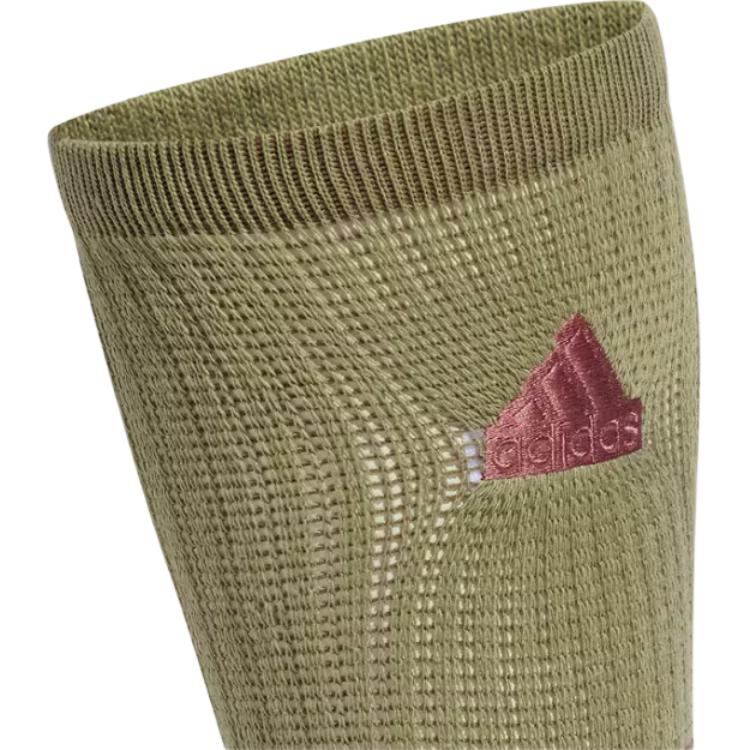 Спортивные носки с амортизацией Mid-Calf Adidas в расцветке Tent Green/Stratum Dark Earthy Brown — фото 2