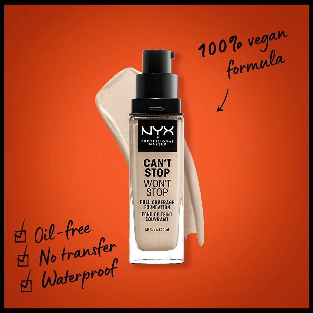 Тональное средство Nyx Professional Makeup Cantostop One-Stop Full Coverage Foundation 30 мл оттенок Fair — фото 2