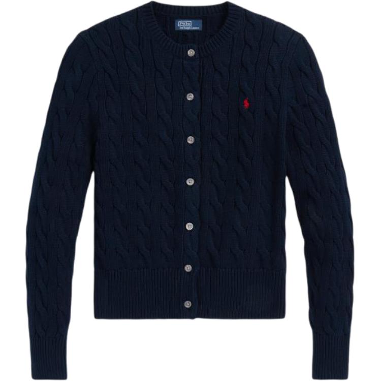 Кардиган с длинными рукавами hunter navy Polo Ralph Lauren, синий — фото 3