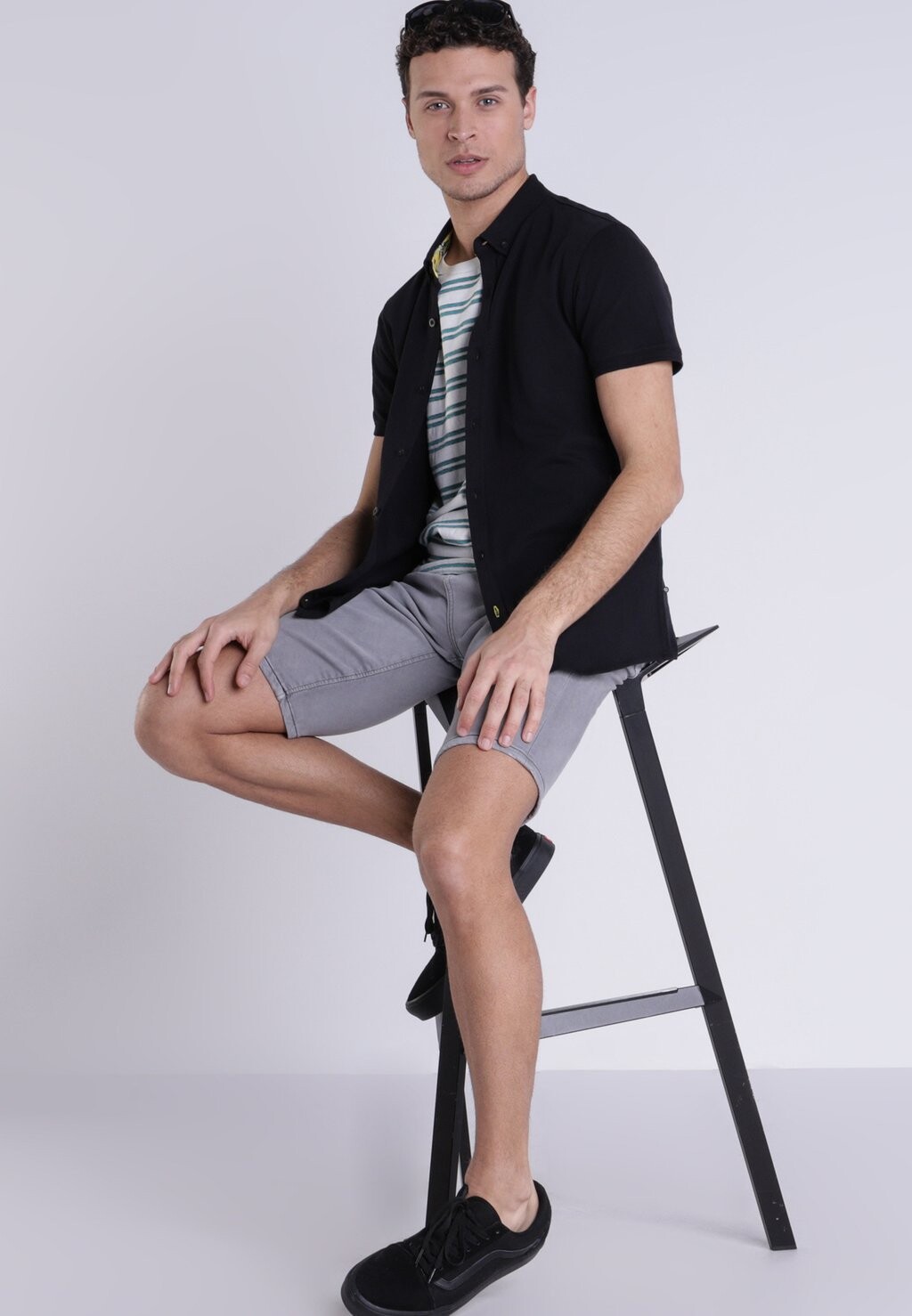 

Джинсовые шорты BONOBO Jeans, серый деним