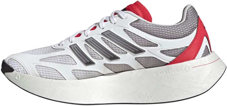 Мужские кроссовки Adidas Adizero Aruku с шнуровкой, повседневные - белые — фото 3