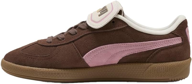 Мужские кроссовки PUMA Palermo Premium из замши с шнуровкой, повседневные - коричневые — фото 3