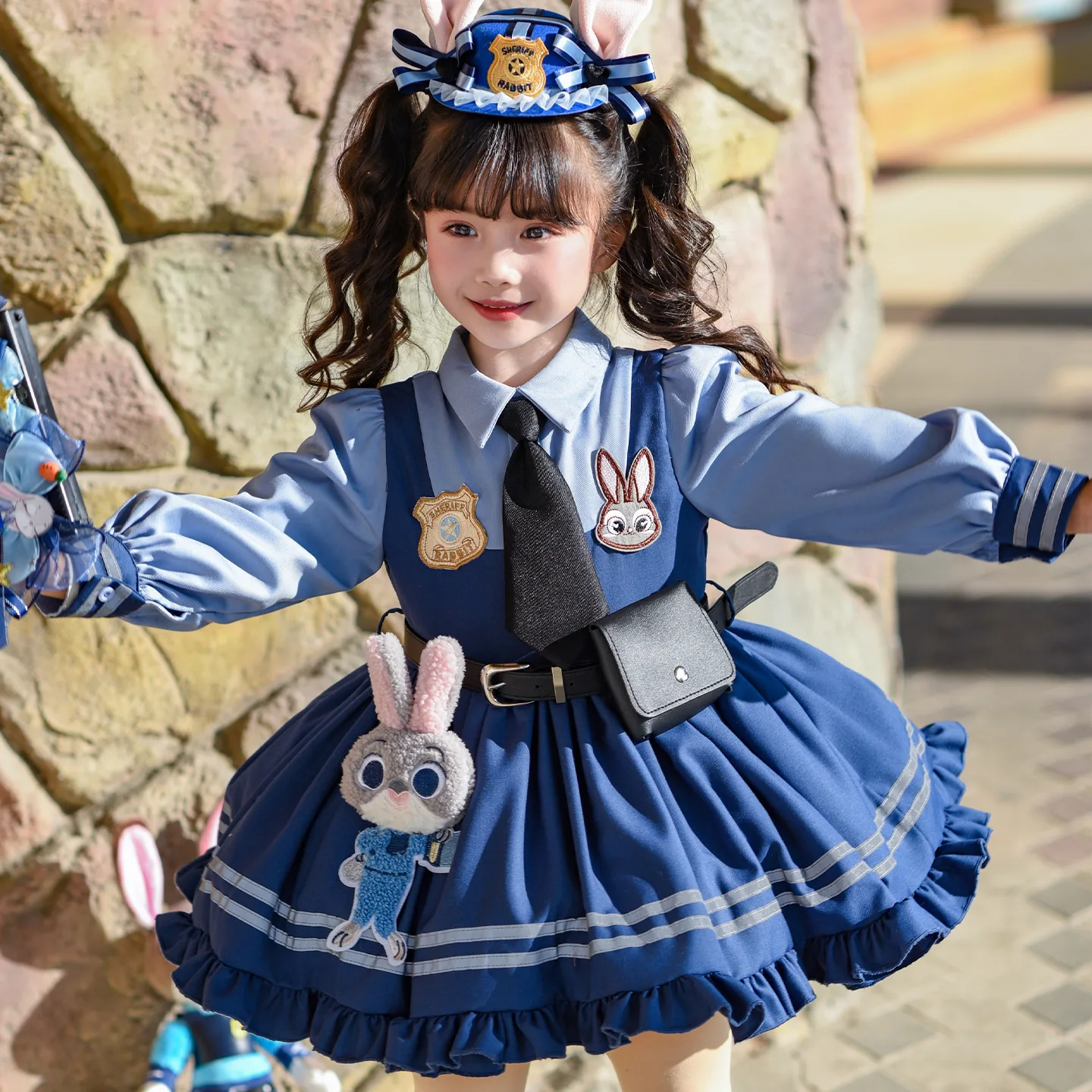Детский комплект с юбкой для возраста 3-7 лет Disney, синий — фото 3