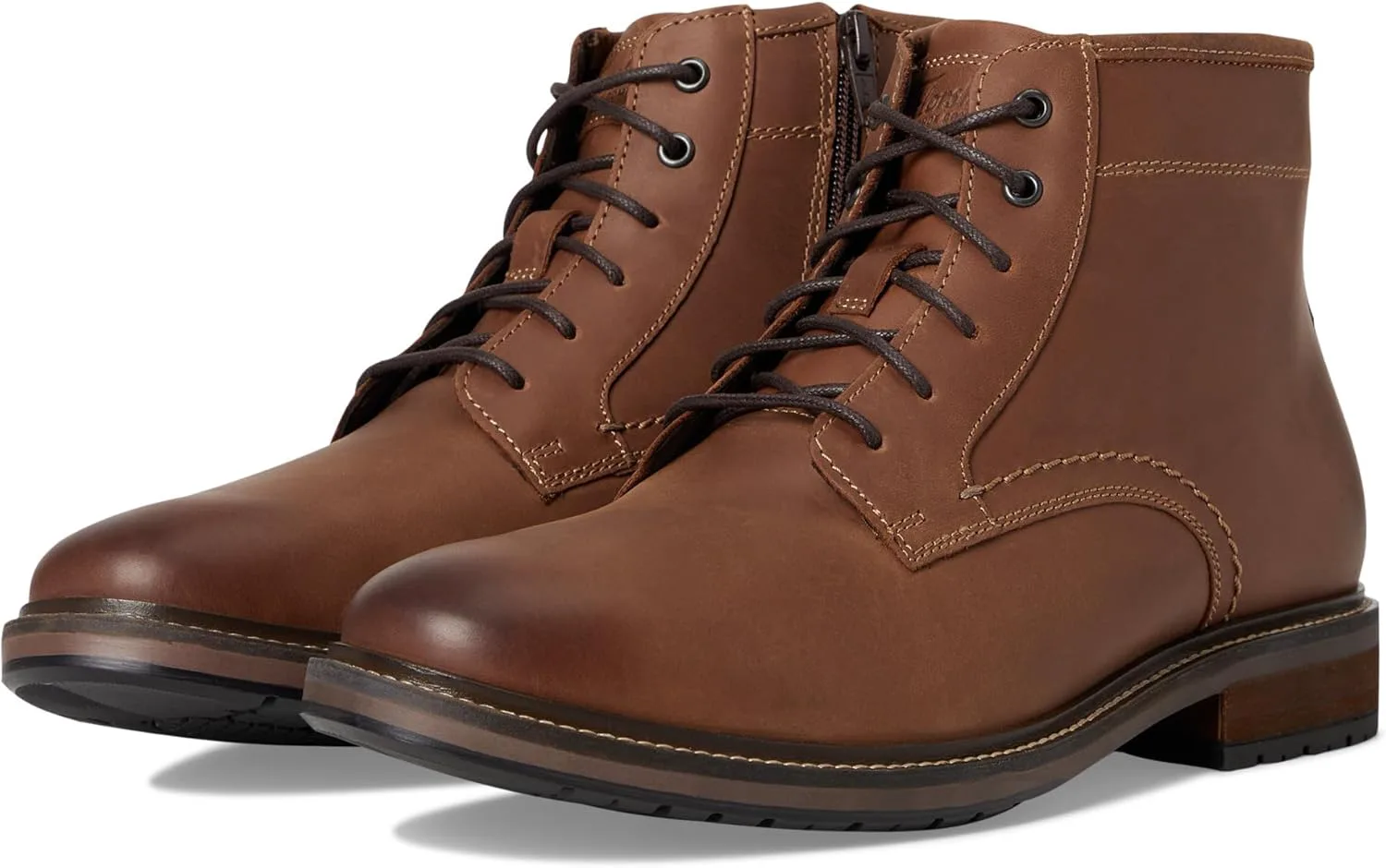 Мужские ботинки Florsheim Forge с закрытым носком и шнуровкой, черные, коричневый