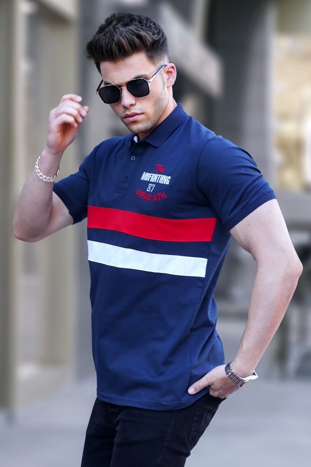 

Футболка Madmext, темно-синий