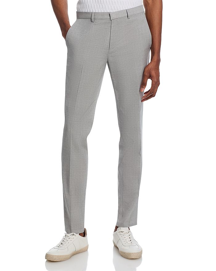 

Брюки Hesten Extra Slim Fit HUGO, серый