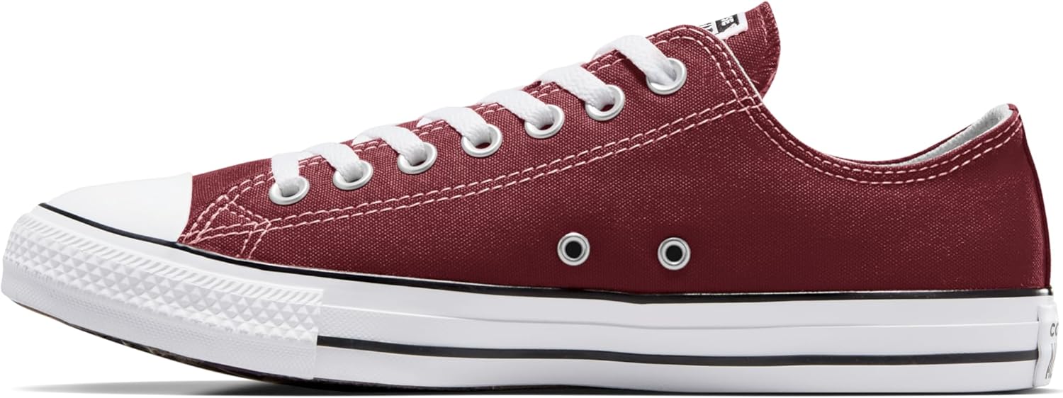 Кроссовки Converse Chuck Taylor All Star Low Top для взрослых унисекс, бордовый — фото 3