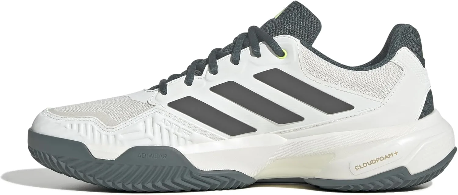 Мужские теннисные кроссовки Courtjam Control 3 для грунтовых кортов adidas, кремовый