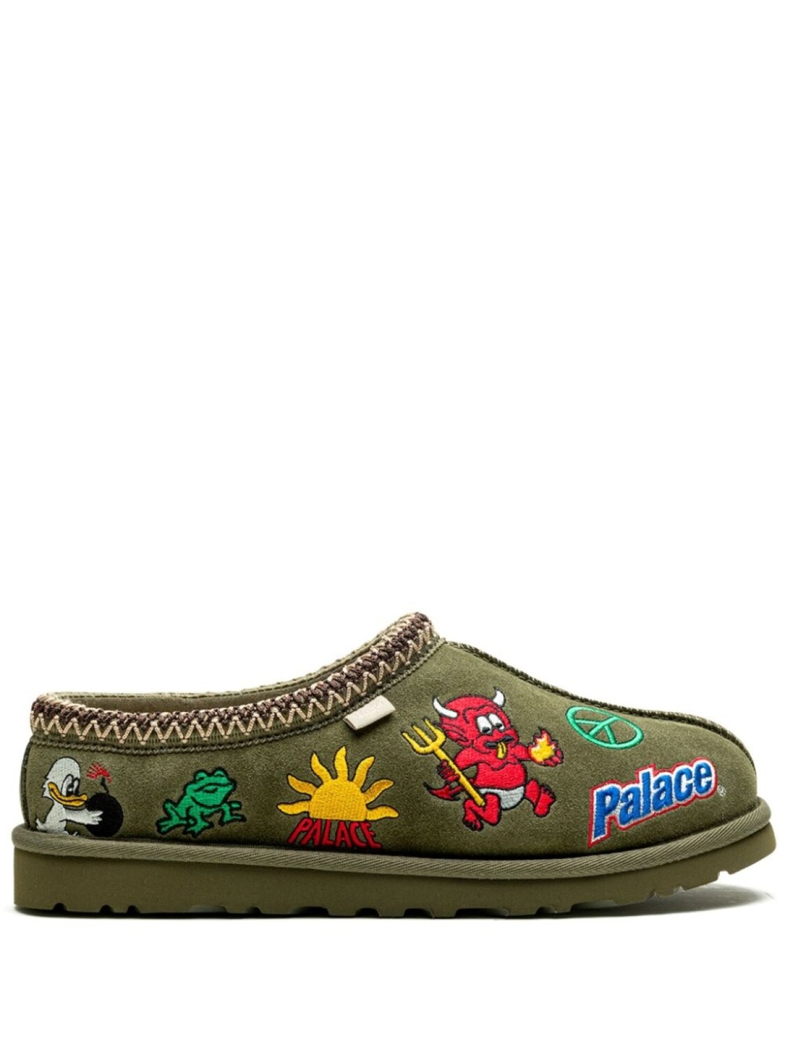 

Слиперы x Palace "Burnt Olive" Tasman UGG, зеленый
