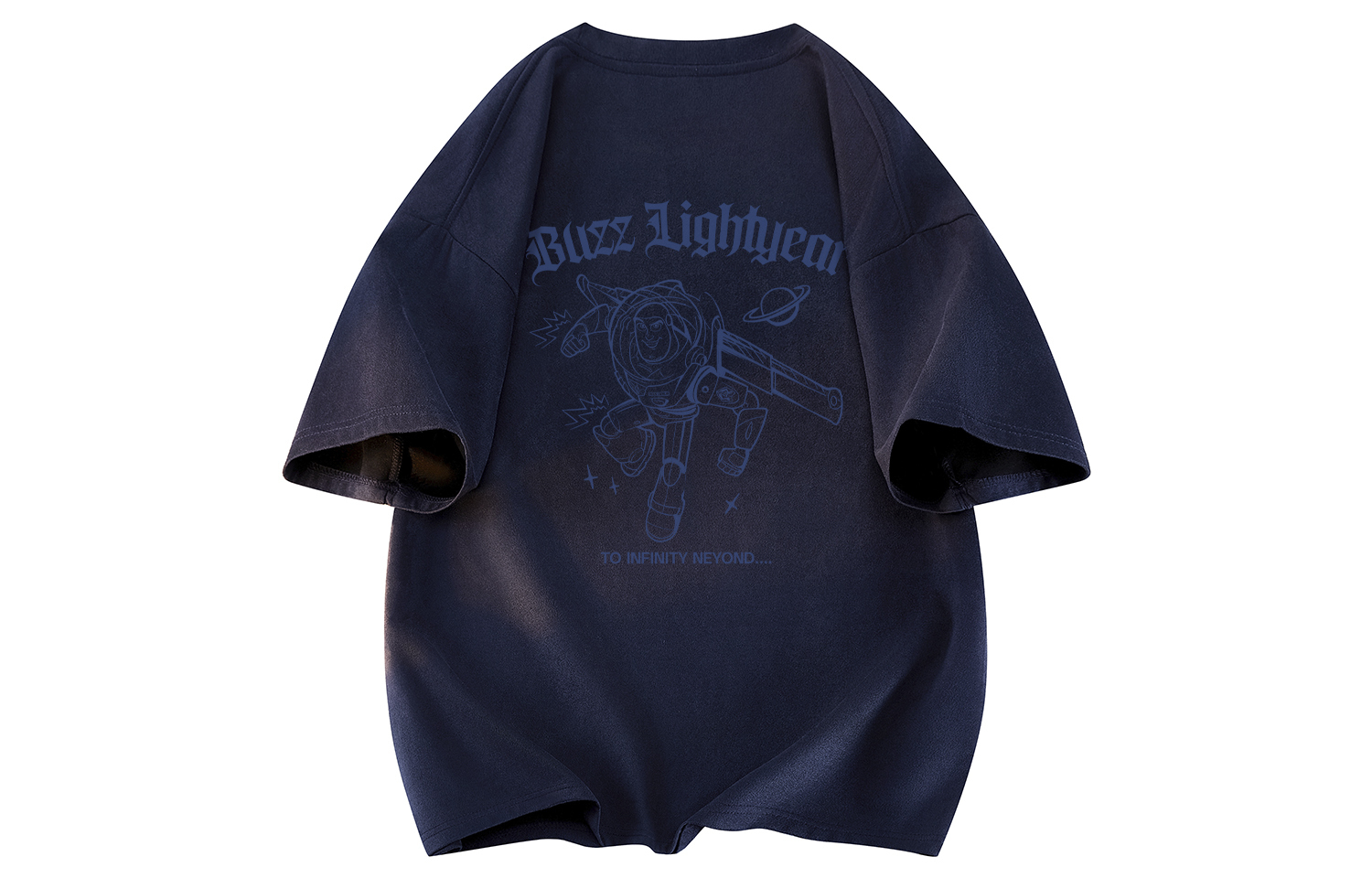 

Футболки унисекс с круглым вырезом, узкий прямой крой Disney, темно-синий