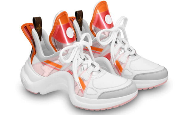 Кроссовки lv archlight sports shoes white/orange Louis Vuitton, белый — фото 3