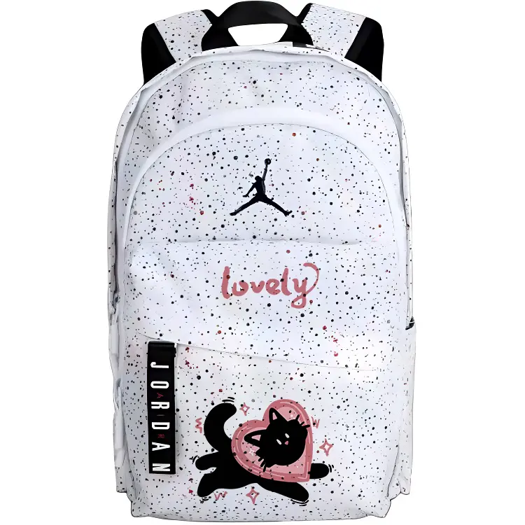

Jordan Полиэстеровый рюкзак обычный унисекс Baby's Breath, Heart Cat