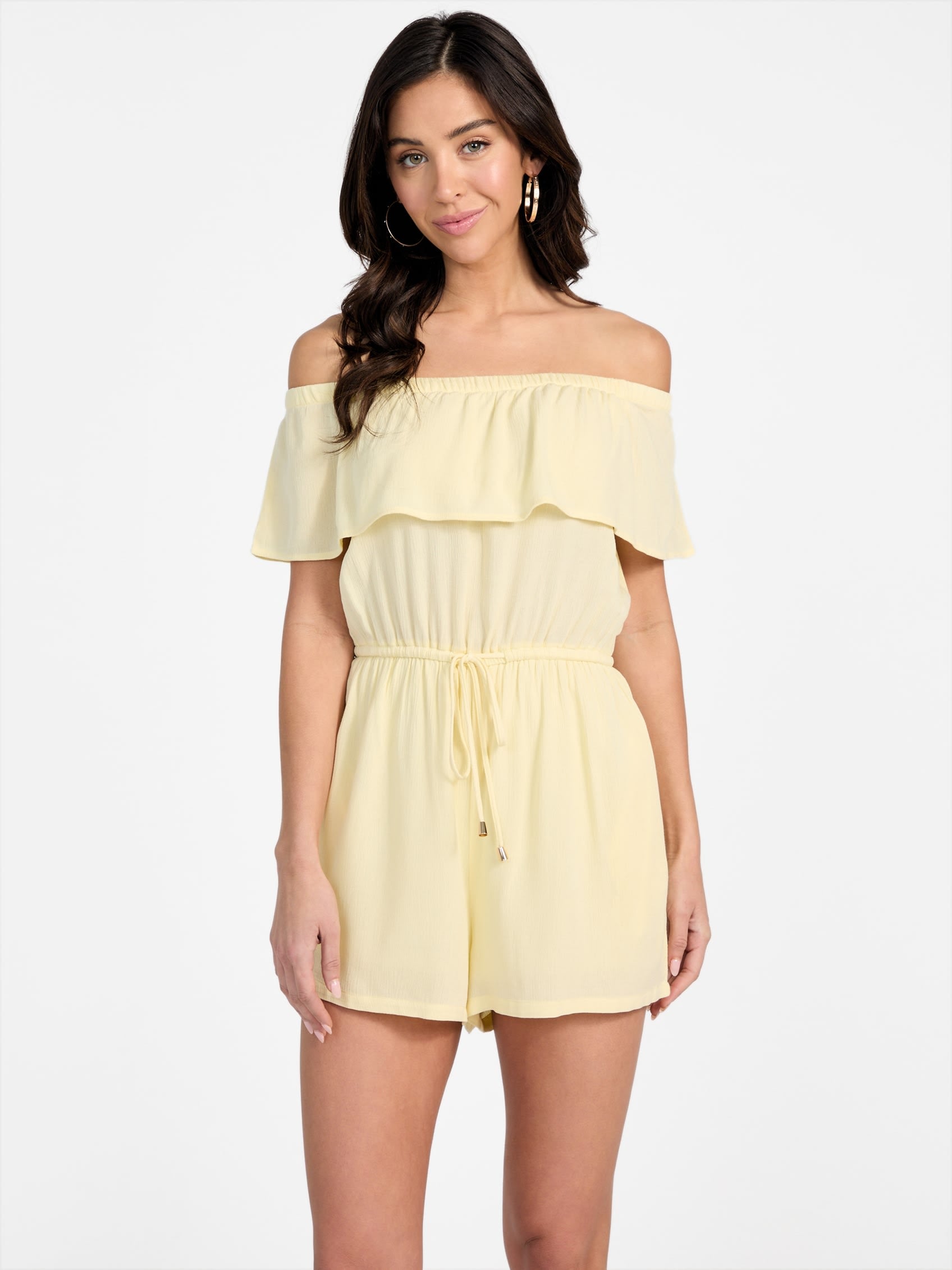 

Комбинезон Carmella с открытыми плечами Guess Factory, цвет cornsilk