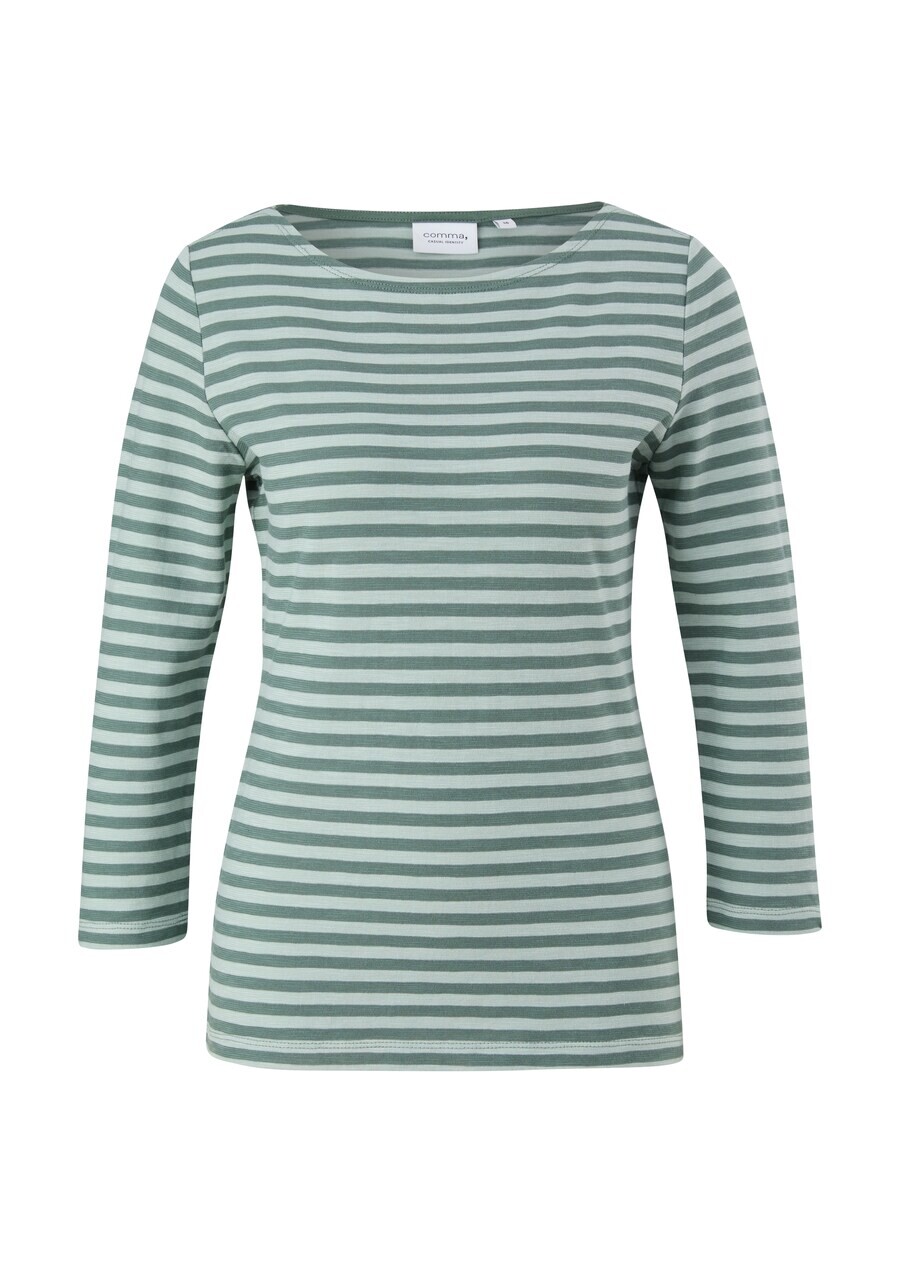 

Топ comma casual identity Shirt, цвет petrol/light green