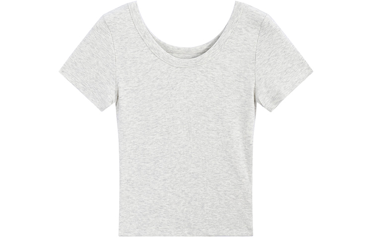 

Футболка женская Garbege, White Heather Gray