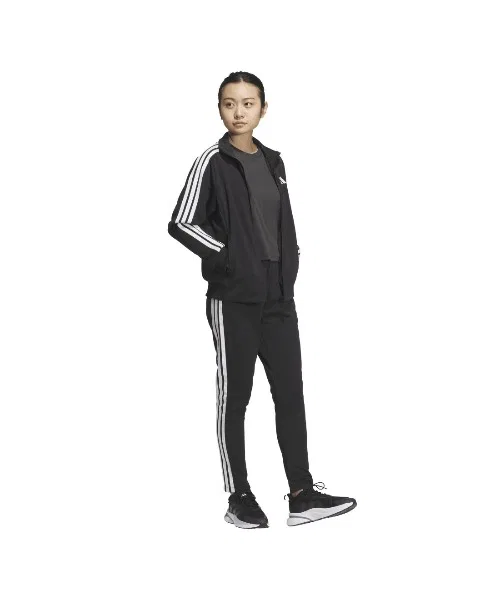 Толстовка adidas с тремя полосками, свободный крой, синяя — фото 3
