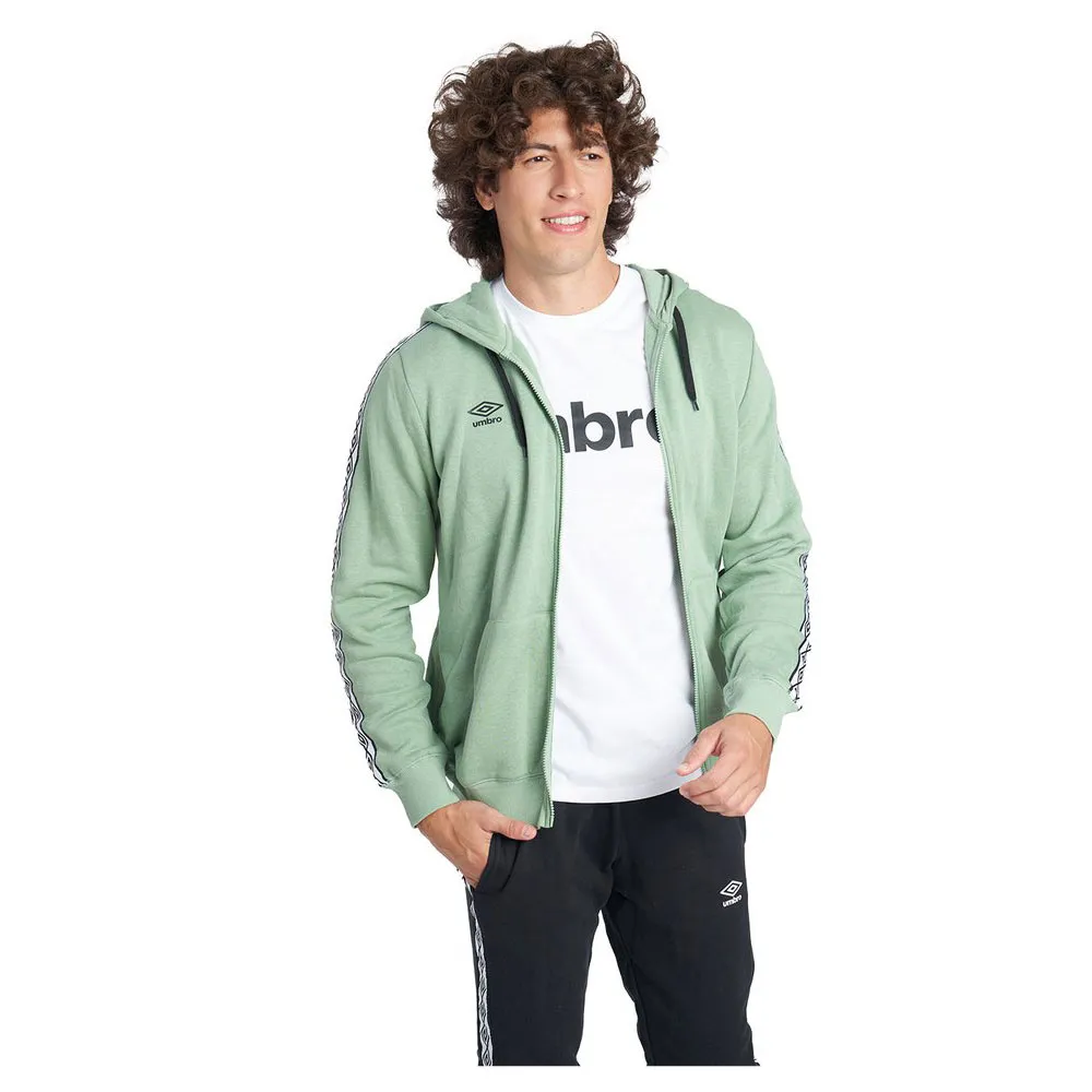 

Толстовка Umbro Taped Zip full zip, зеленый