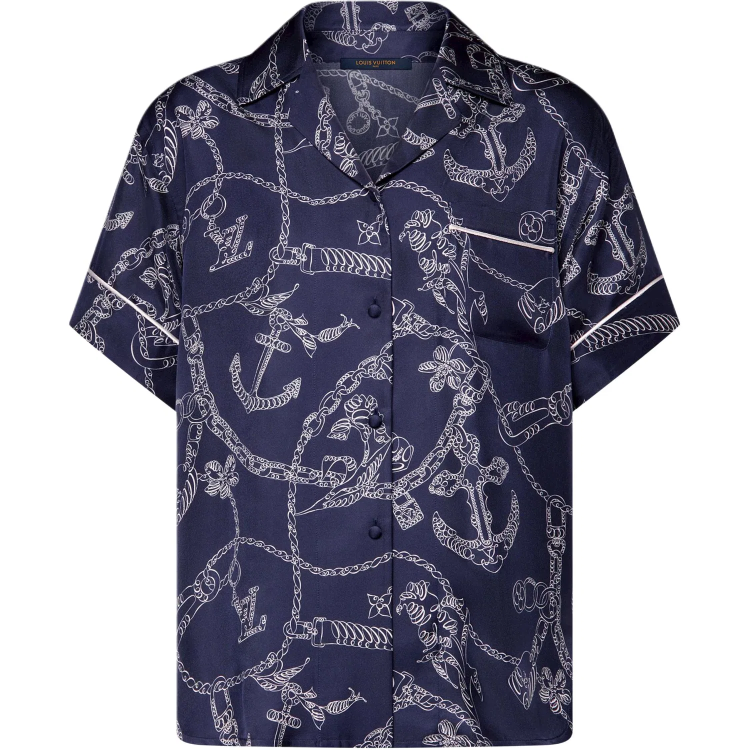 Рубашка Nautical SS26 женская LOUIS VUITTON, Blue