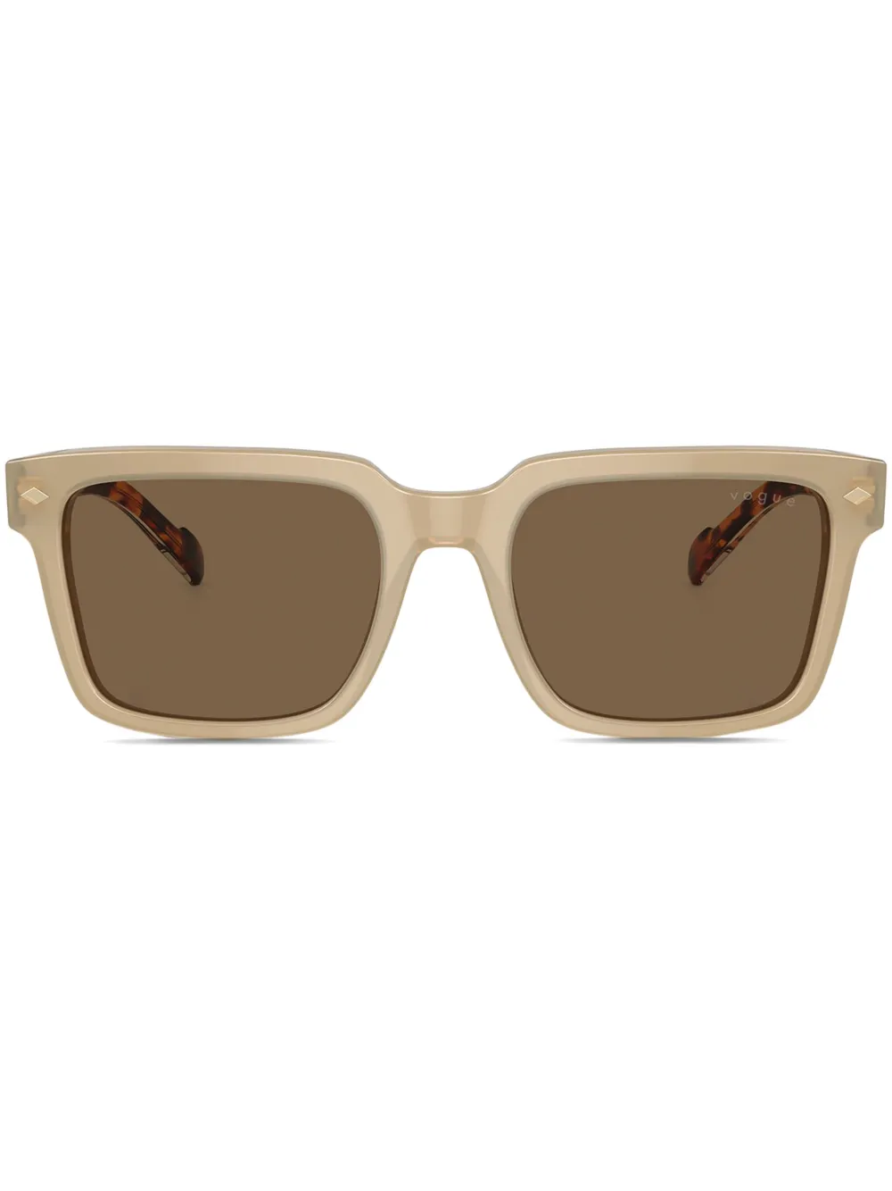 

Солнцезащитные очки в квадратной оправе Vogue, бежевый