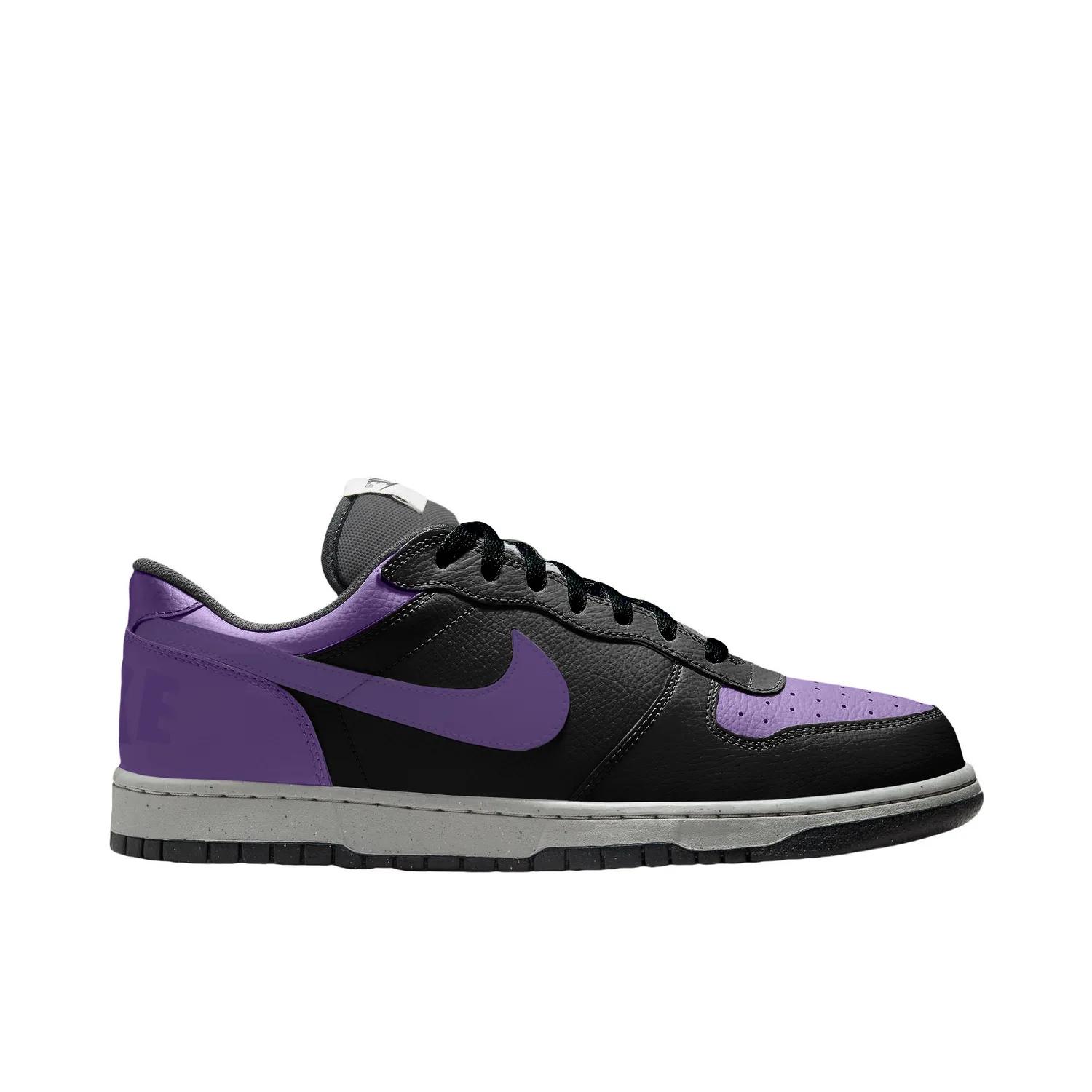 Nike Big Charm Purple Abrasion Resistant Slip Resistant Low top Skateboard Shoes Men's Black Purple — фото 3
