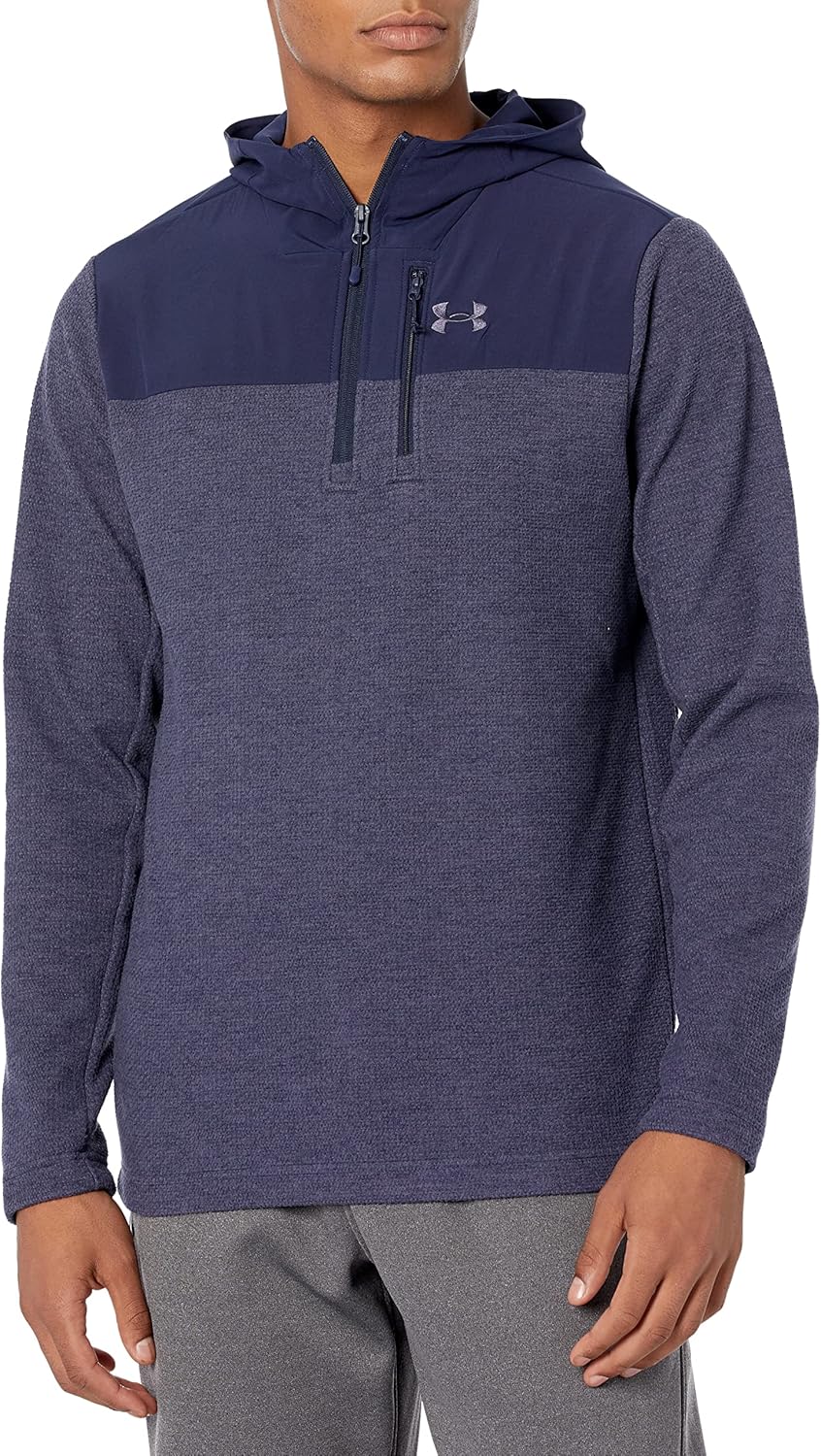 

Толстовка Under Armour Specialist Grid с молнией на половину, (410) Midnight Navy/Tempered Steel/Tempered Steel