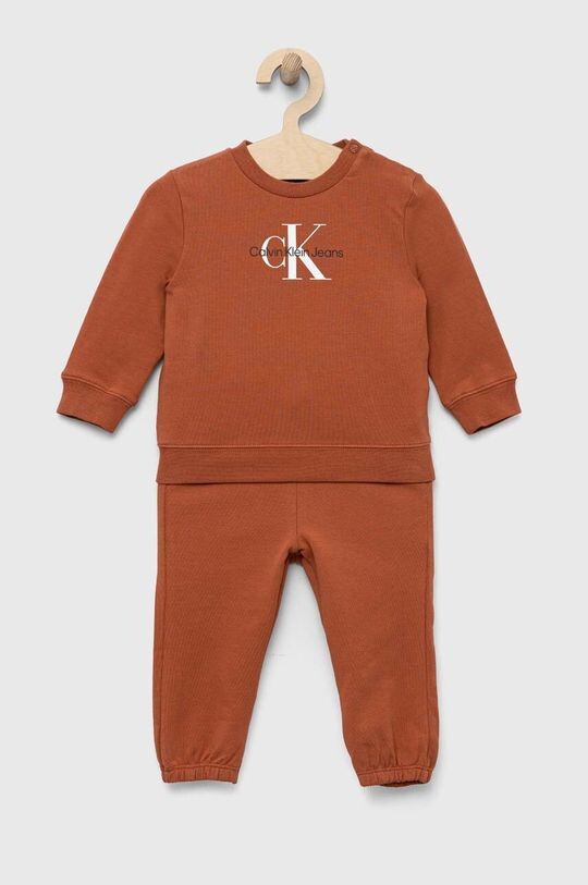 

Детский спортивный костюм Calvin Klein Jeans, оранжевый