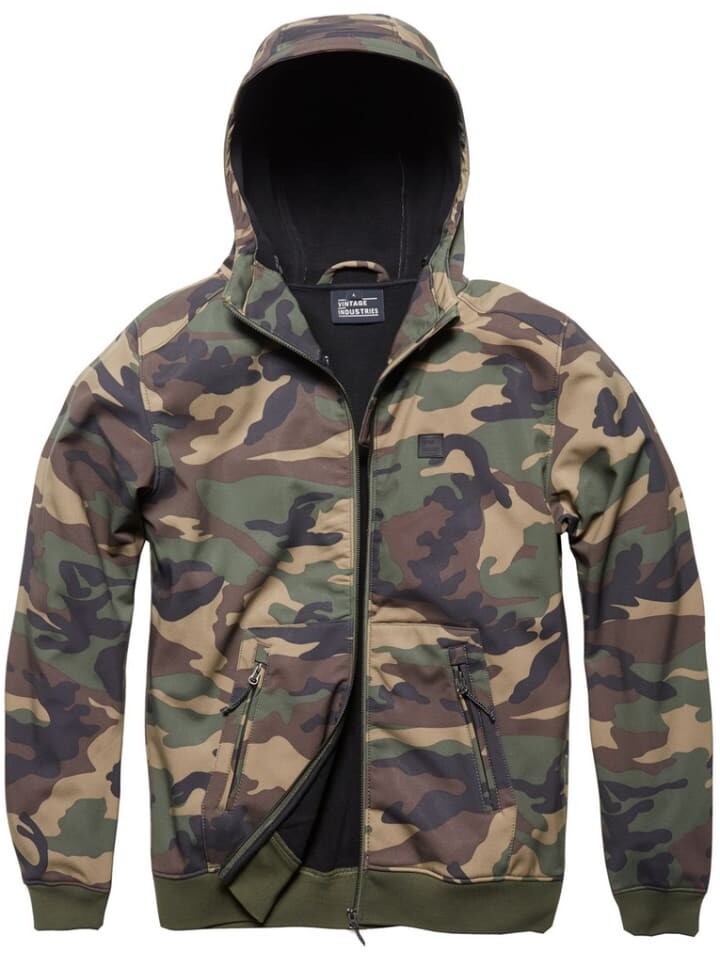 

Куртка софтшелл Vintage Industries Softshelljacke, камуфляж