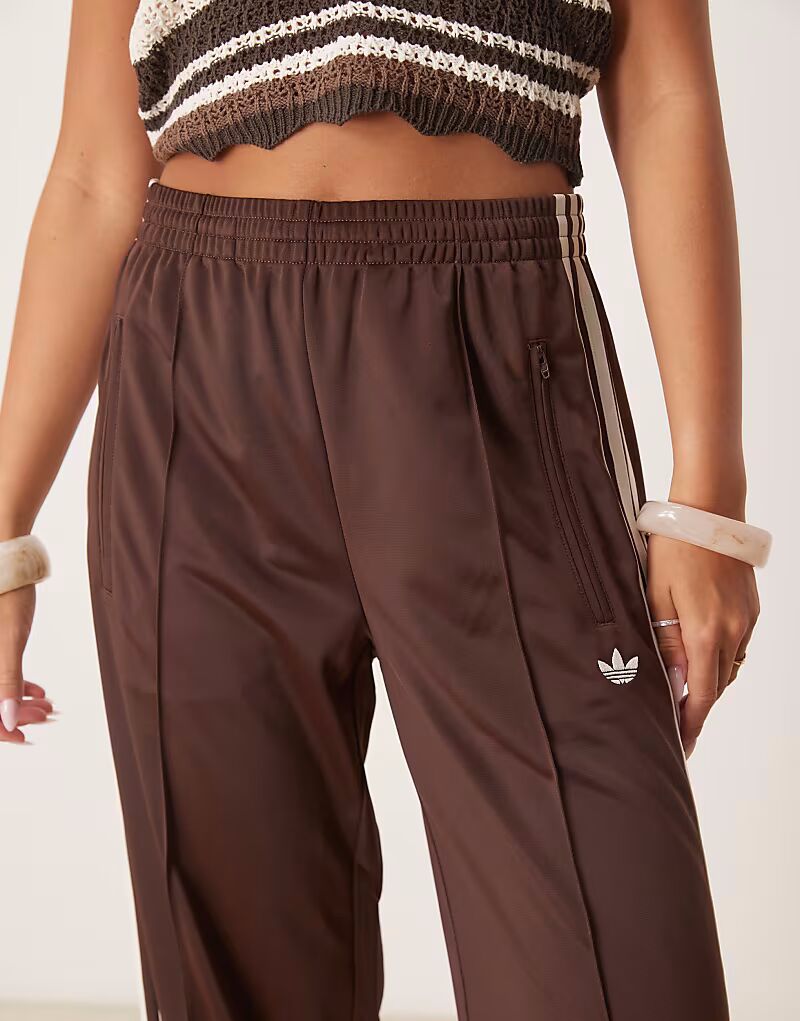 Спортивные брюки Adidas Originals Firebird Loose коричневого цвета — фото 2