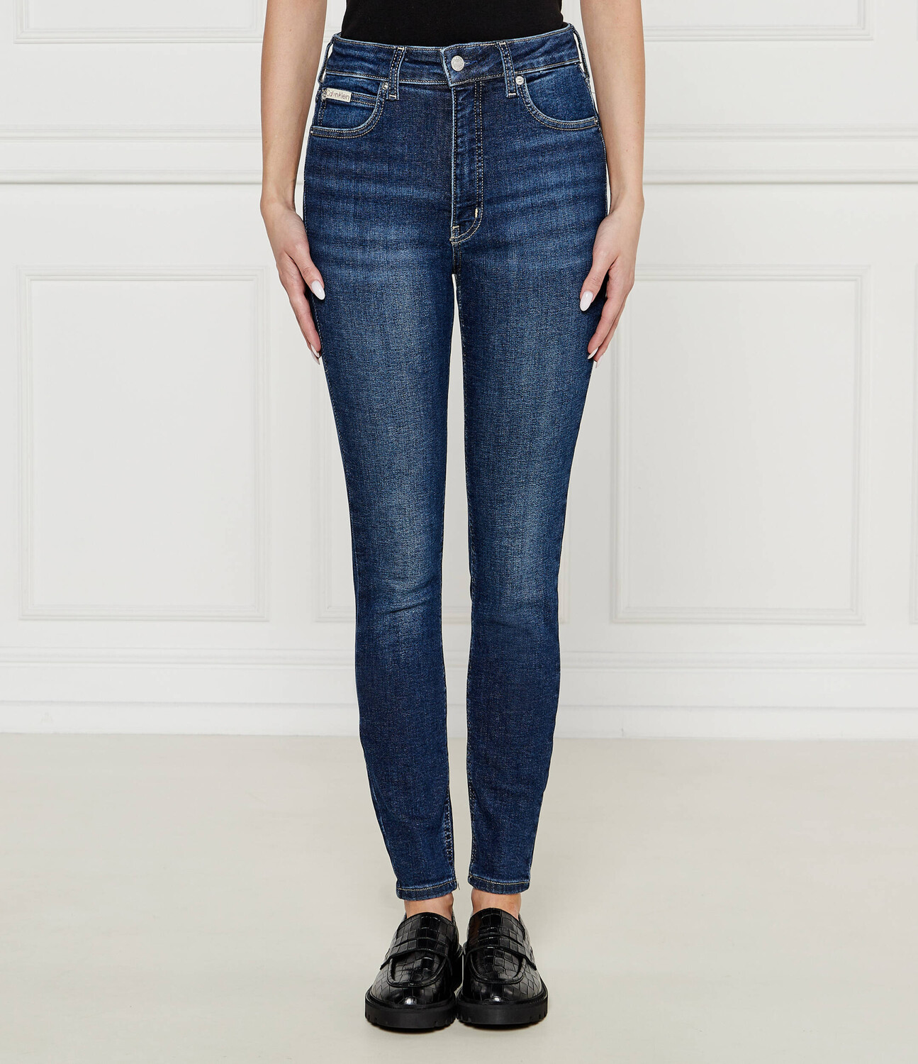 

Джинсы CALVIN KLEIN JEANS Skinny fit high rise, синий