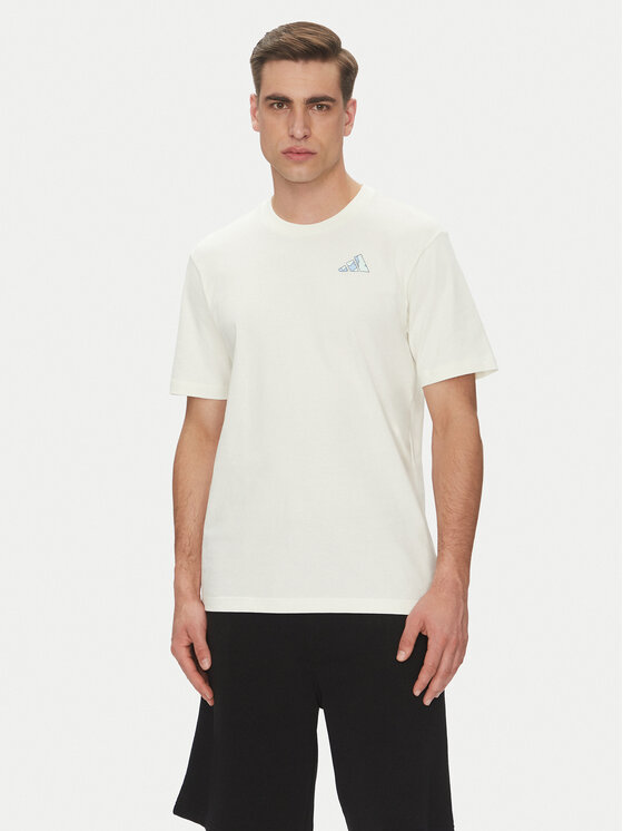 

Футболка обычного кроя Earth Day Graphic JI6756 Adidas, белый