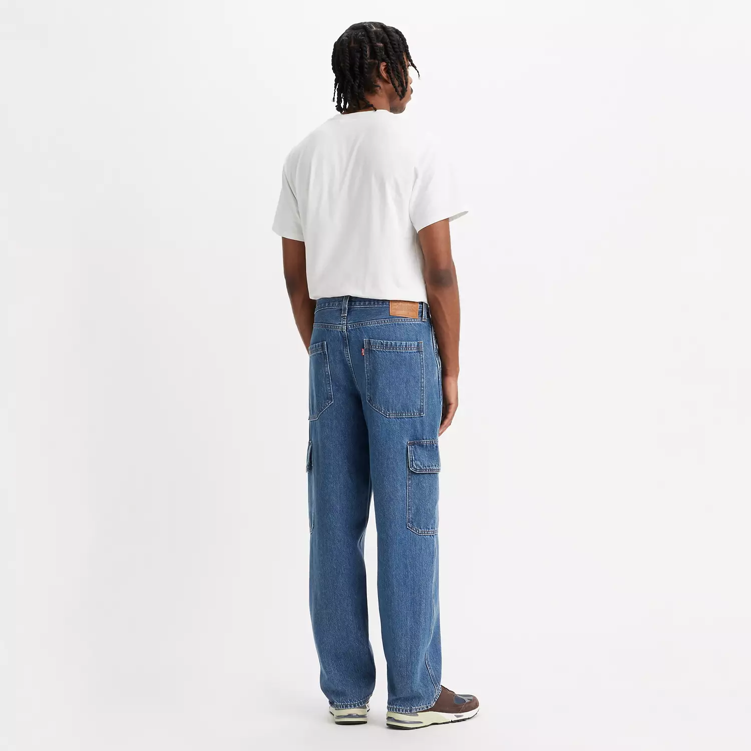 Свободные прямые мужские джинсы карго 568 Levi's, синий — фото 3