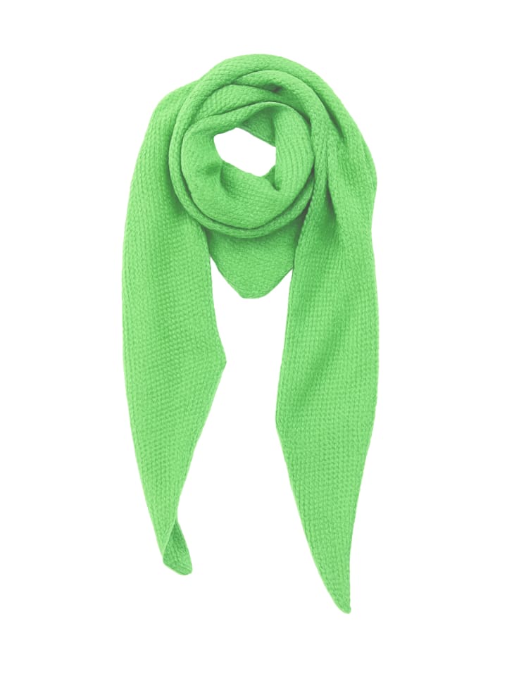 

Мягкий вязаный шарф с тонкой текстурой зеленого цвета. Faera