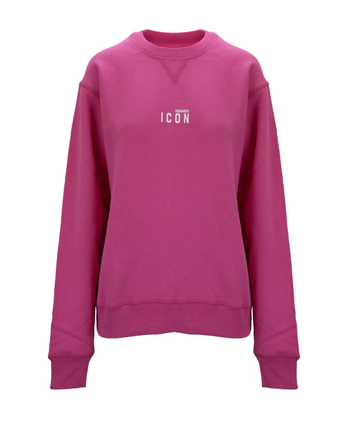 

Мужская толстовка-пуловер с принтом в виде иконки. Dsquared2, розовый