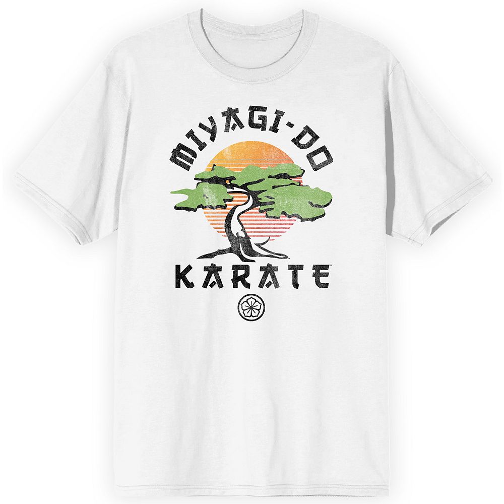 

Мужская футболка с рисунком Cobra Kai Miyagi-Do Karate Licensed Character, белый