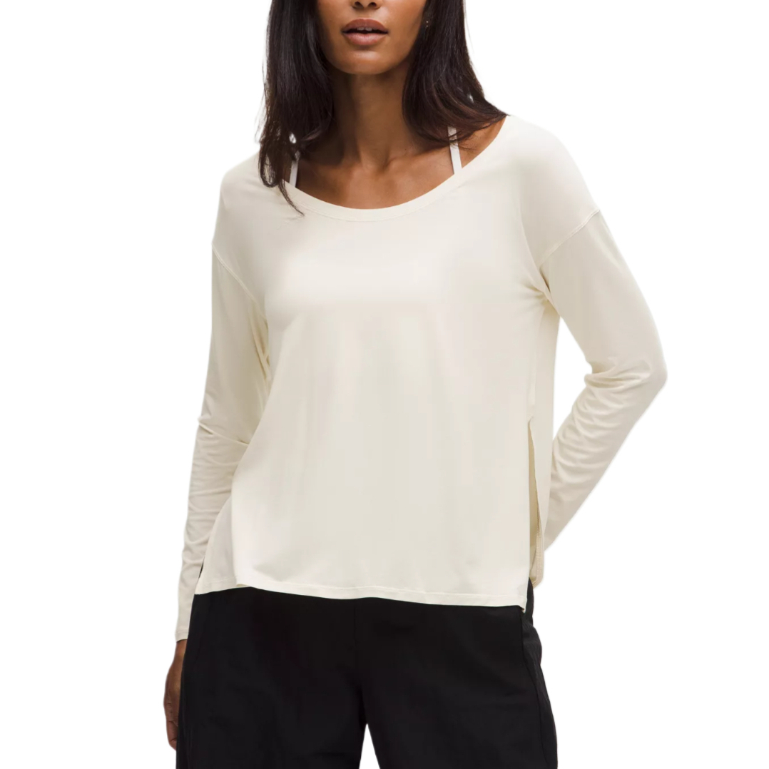 

Футболка Women's Crew Neck Lululemon, светло-айвори/ltiv