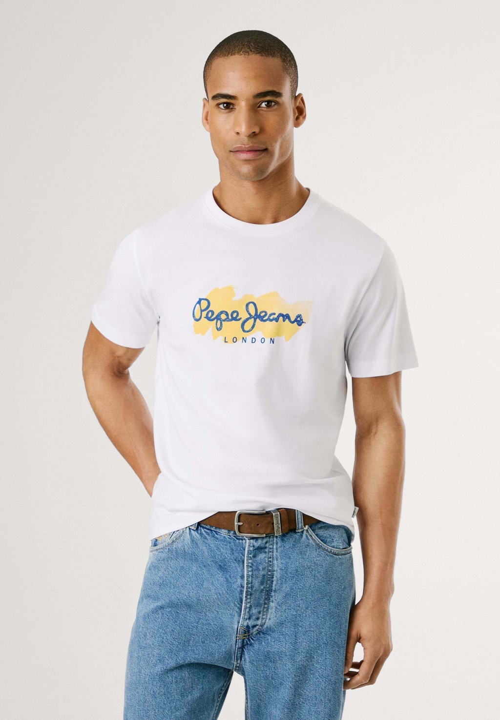 

Футболка с принтом PRINT MILTON TEE Pepe Jeans, белый