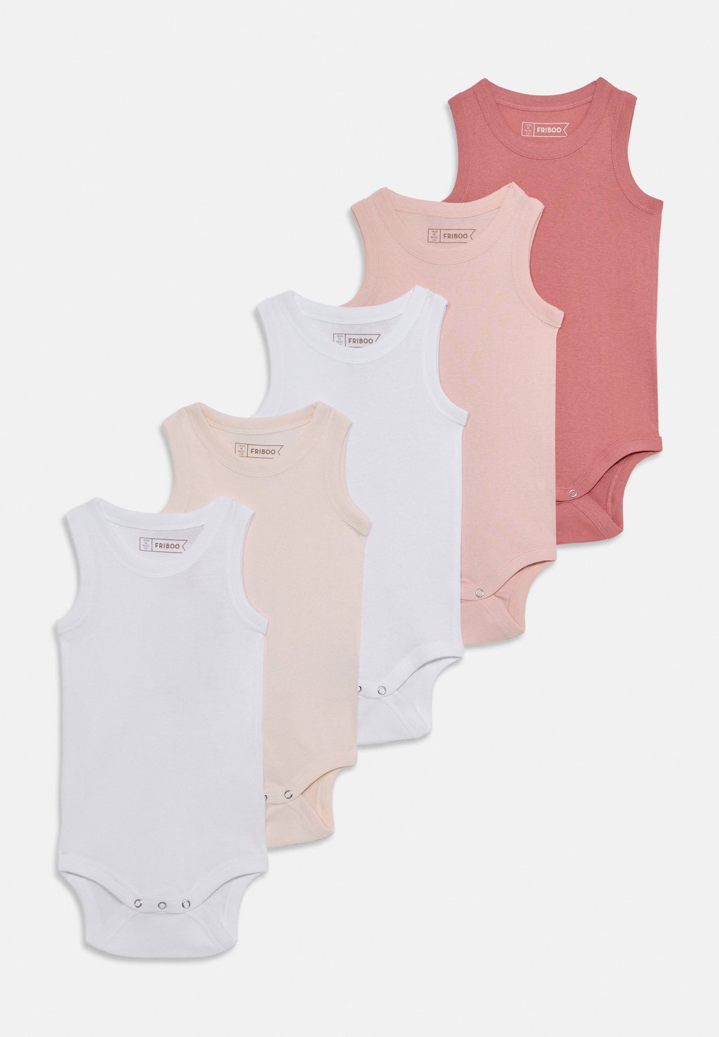 

Боди 5 PACK Friboo, светло-серый