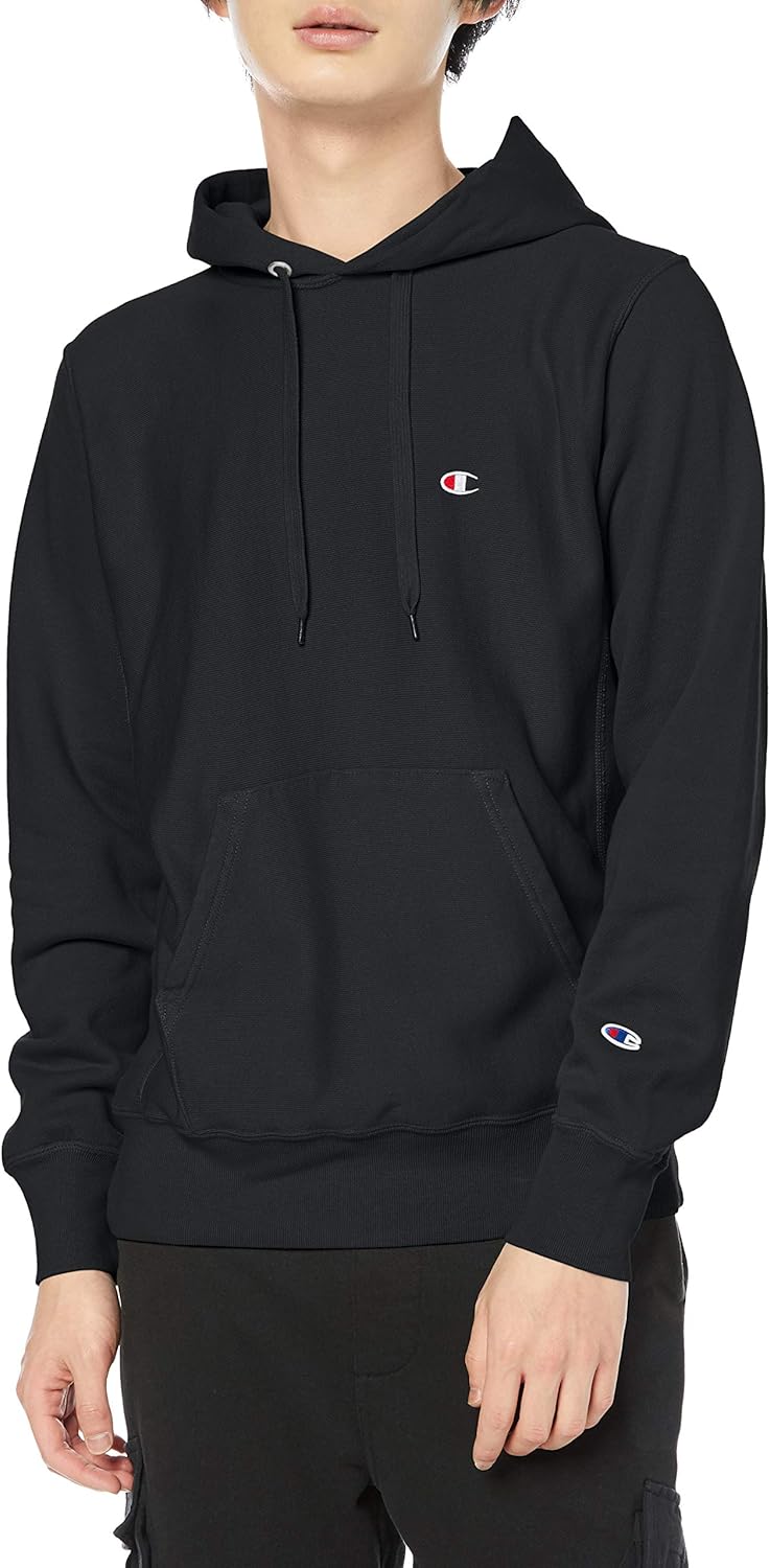 

Толстовка Champion C3-T110/C3-X108 с длинным рукавом, плотность ткани 10 унций, на флисовой подкладке, с капюшоном, технология обратного плетения (R), черный