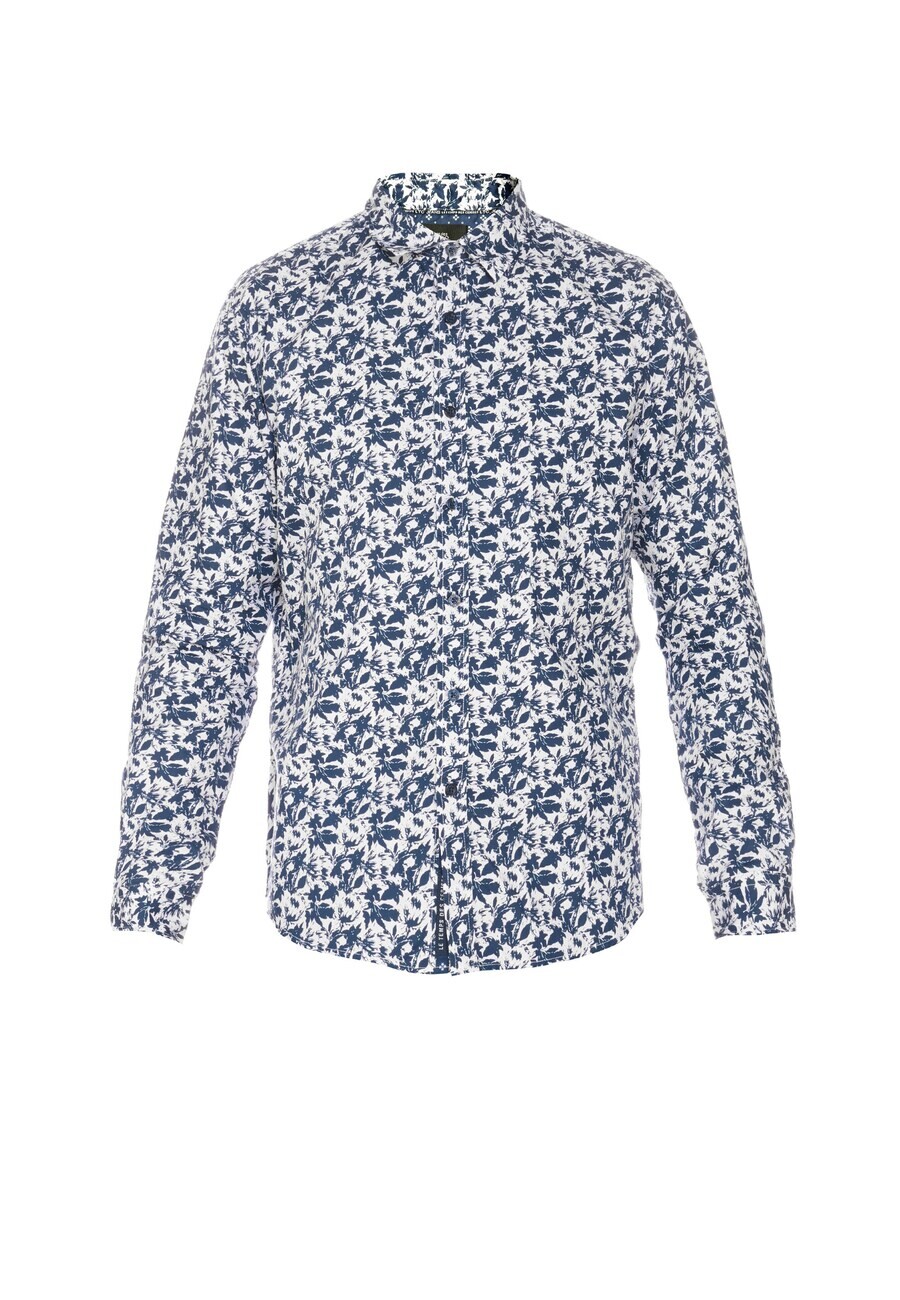 

Повседневная рубашка Le Temps Des Cerises Regular fit Button Up Shirt JUNA, синий