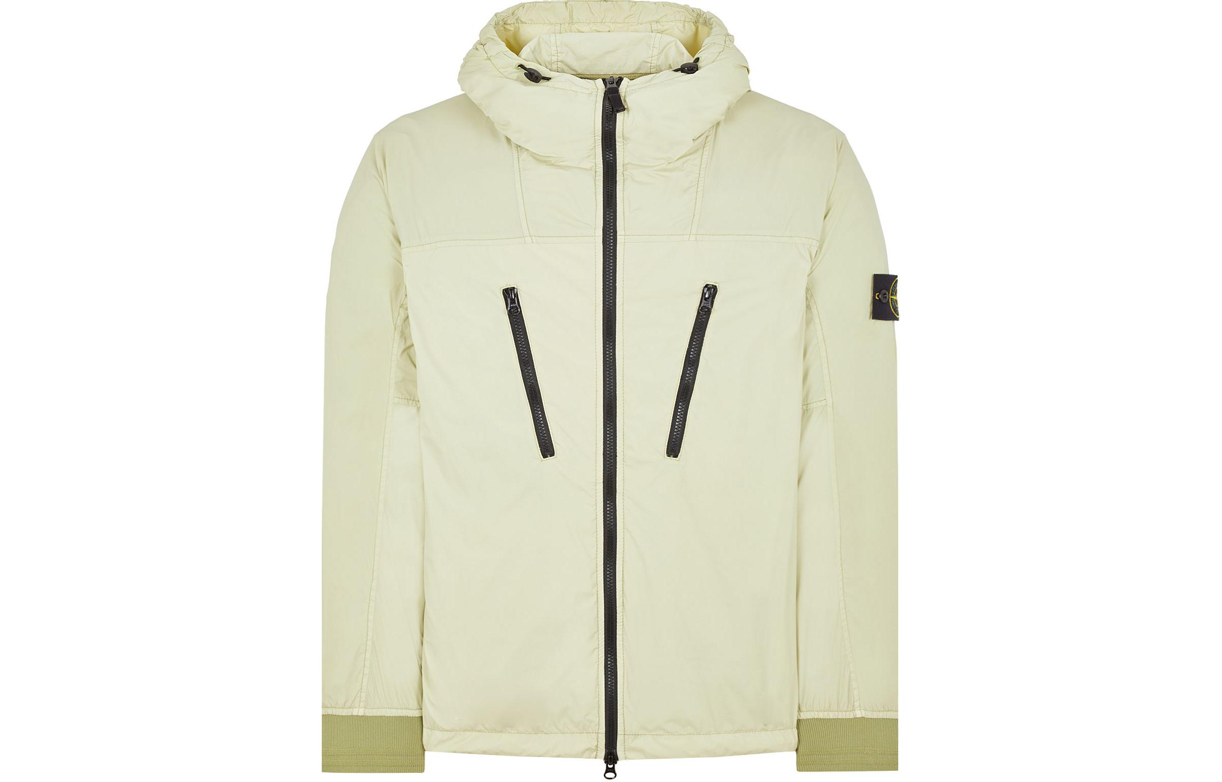 

STONE ISLAND Складная куртка на молнии с логотипом, Pistachio