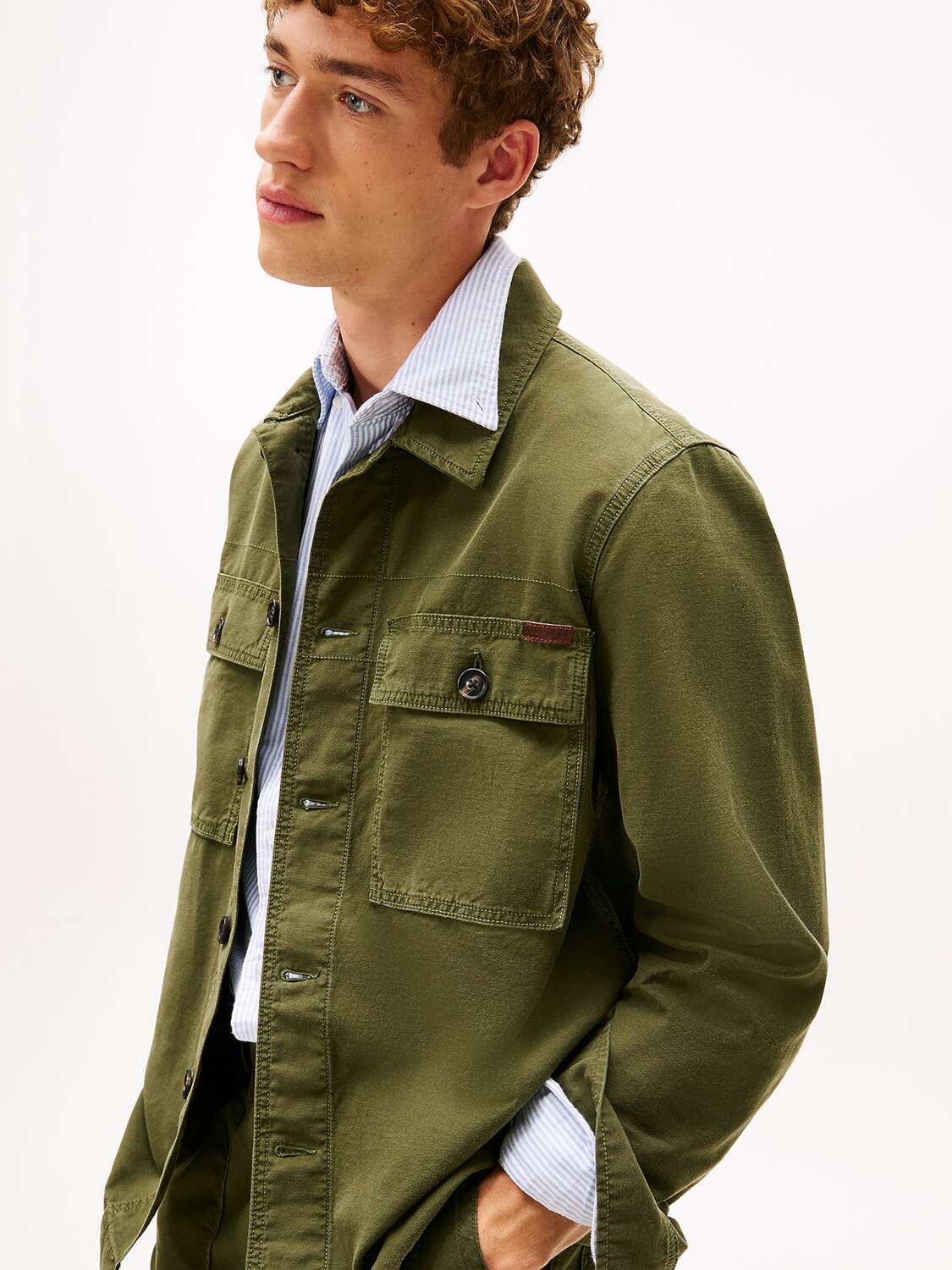 TOMMY HILFIGER Куртка для межсезонья в цвете Olive — фото 4