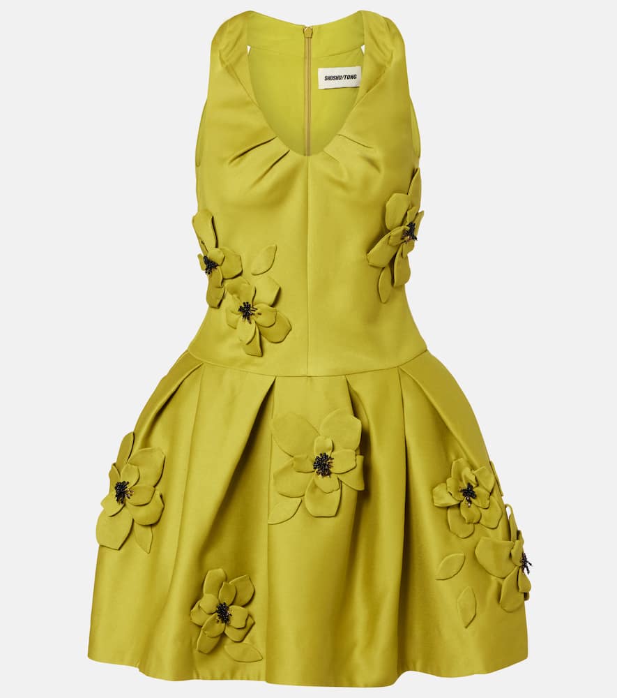 

Расшитое мини-платье Shushu/Tong, Olive