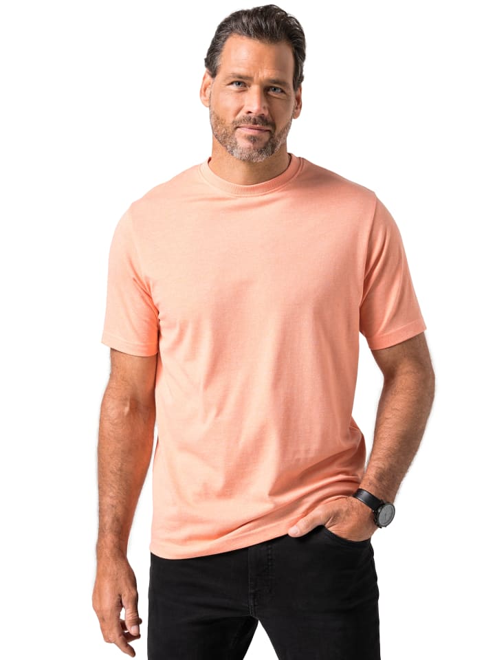 

JP1880 Футболка с короткими рукавами темно-абрикосового цвета, Оранжевый, JP1880 Футболка с короткими рукавами темно-абрикосового цвета