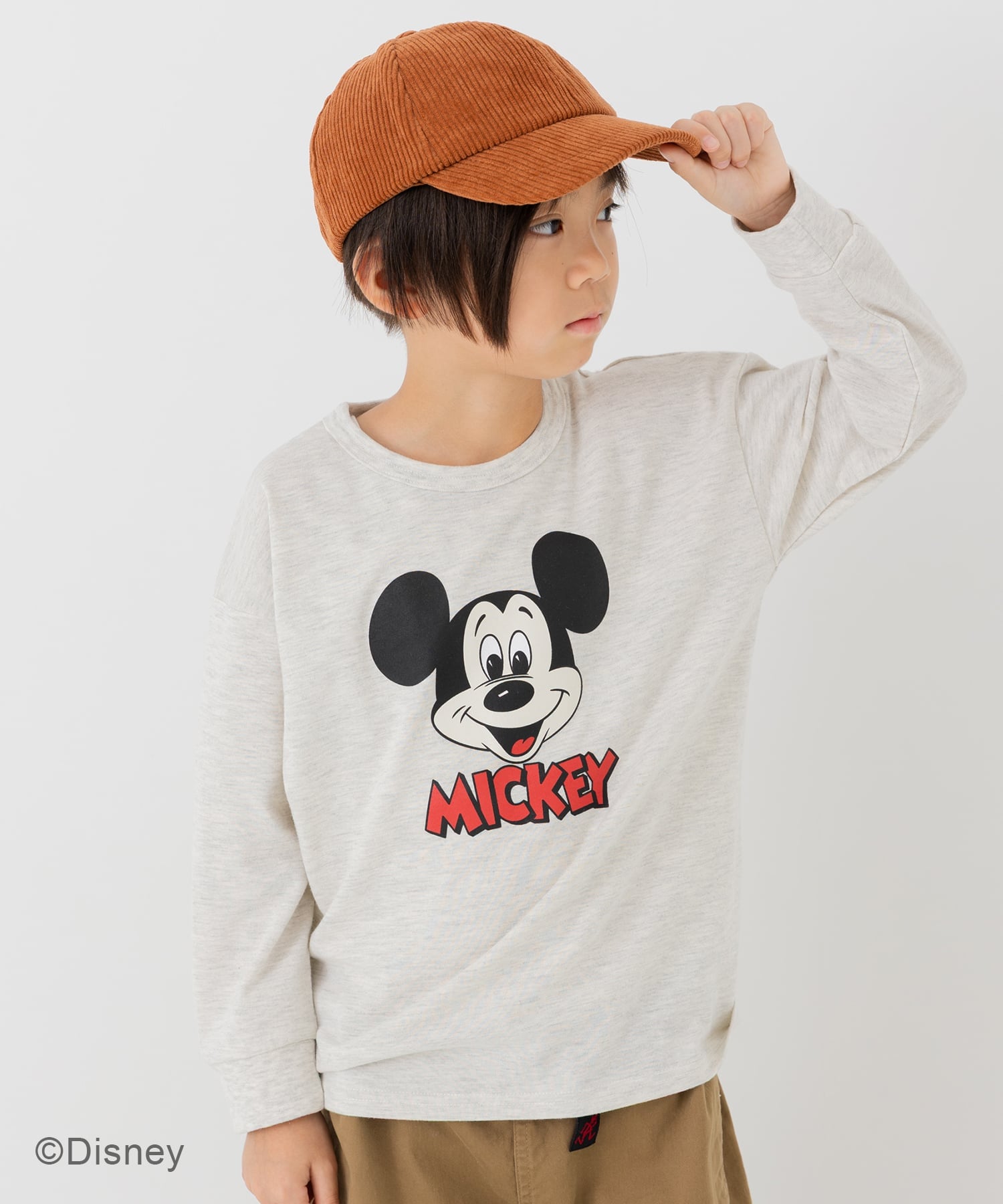 Футболка с длинным рукавом Микки Маус Disney, E Set-in/White