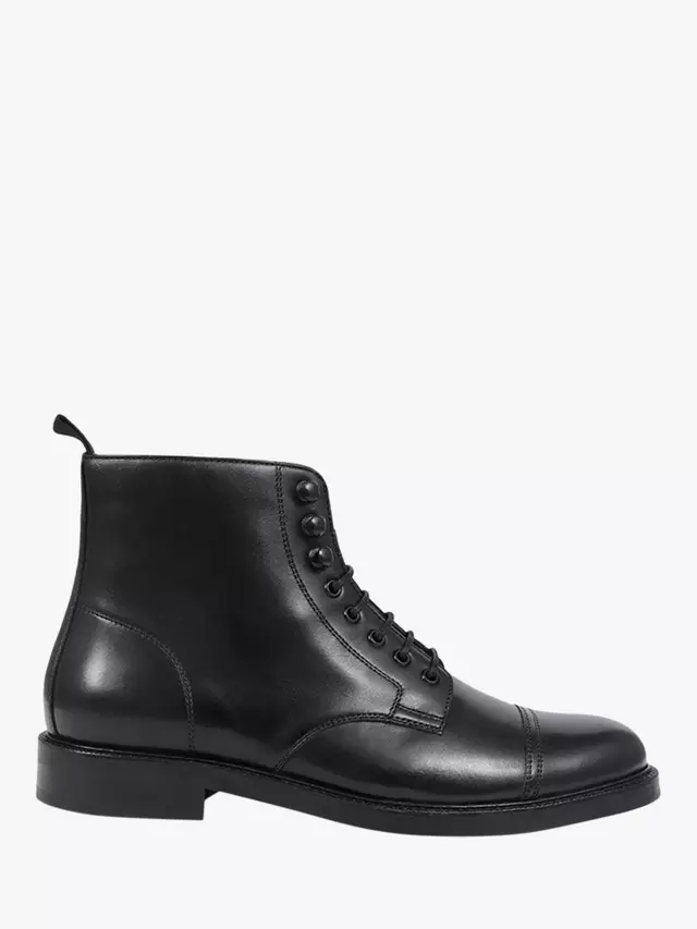 

Ботинки Jones Bootmaker Finch Leather Lace-Up, черный