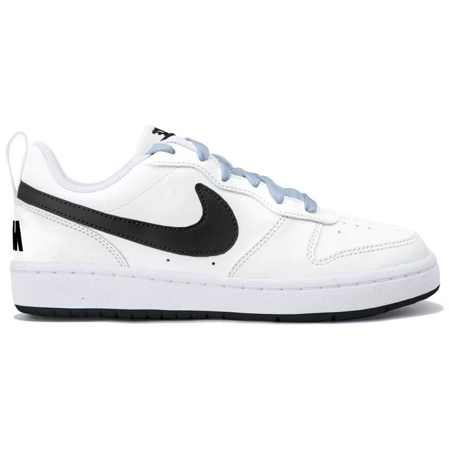 Кроссовки для скейтбординга Court Borough Mist Cyan Cloud Flash Low top Kids' Teenagers Nike, белый/синий — фото 3