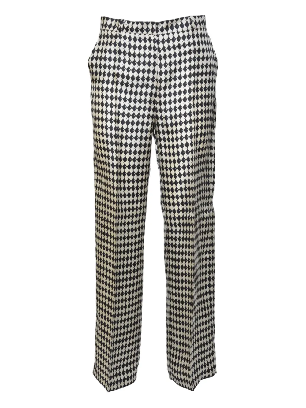 

Брюки из хлопка с ромбовидным узором 'S Max Mara, черный
