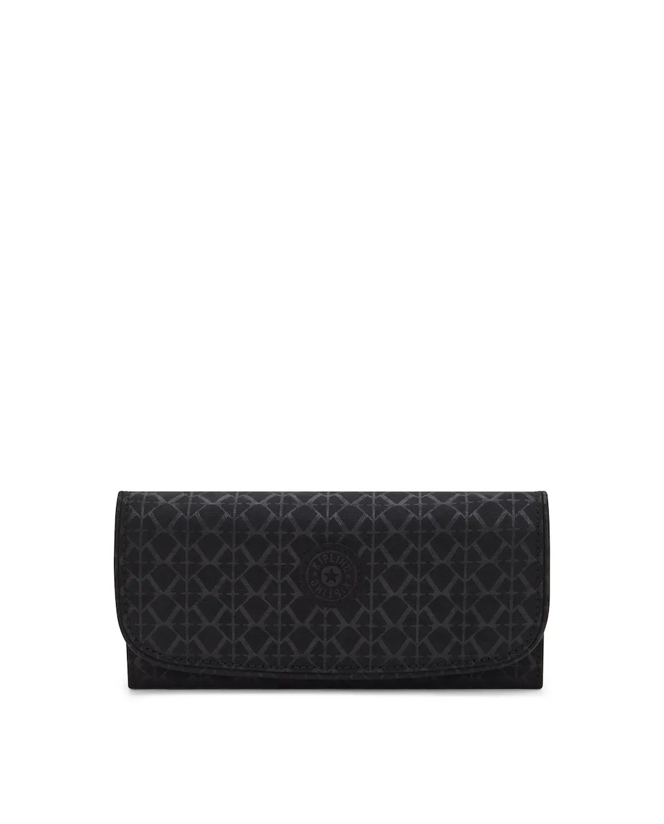 

Большой женский кошелек с клапаном Kipling, черный