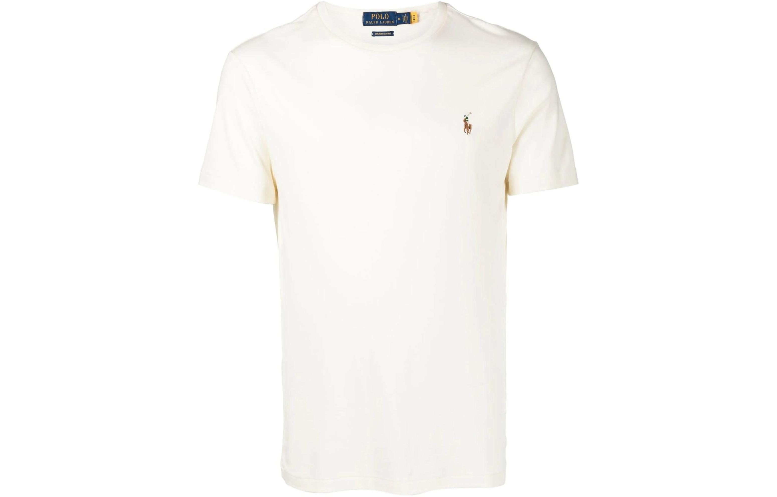 Футболка из хлопка с вышивкой поло-пони Polo Ralph Lauren, белый — фото 3